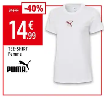 Intersport PUMA Tee-shirt femme offre