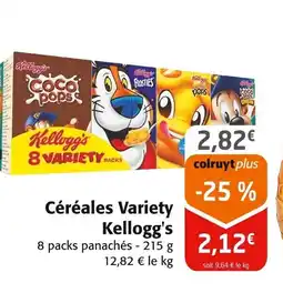 Colruyt KELLOGG'S Céréales Variety offre