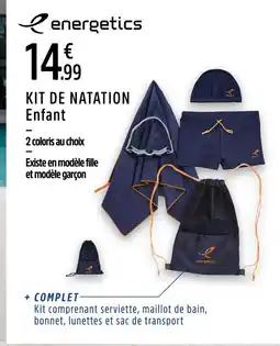 Intersport energetics Kit de natation enfant offre