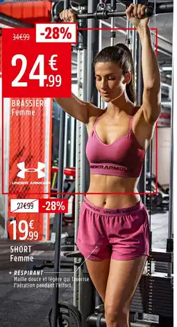 Intersport Under Armour Brassière Femme offre