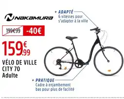Intersport NAKAMURA Vélo de ville city 70 adulte offre