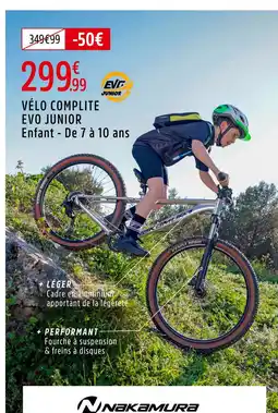 Intersport NAKAMURA Vélo complite evo junior offre