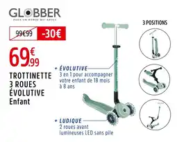 Intersport GLOBBER Trottinette 3 roues évolutive offre