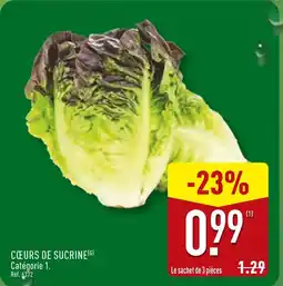ALDI Cœurs de sucrine offre