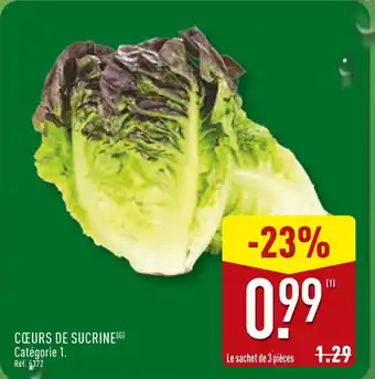 ALDI Cœurs de sucrine offre