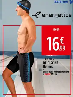 Intersport ENERGETICS Jammer de piscine Homme offre