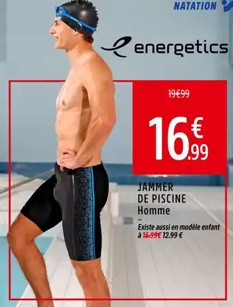 Intersport ENERGETICS Jammer de piscine Homme offre