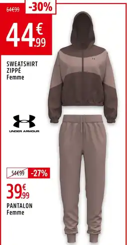 Intersport UNDER ARMOUR Sweatshirt zippé Femme offre