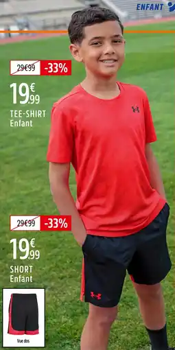 Intersport UNDER ARMOUR TEE-SHIRT ENFANT offre