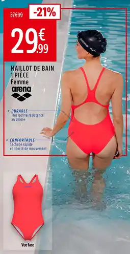 Intersport Arena Maillot de bain 1 pièce Femme offre