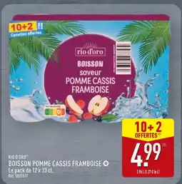 ALDI Rio d'Oro Boisson saveur pomme cassis framboise offre