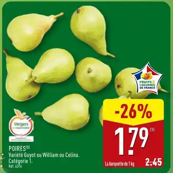 ALDI Poires offre