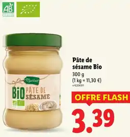 Lidl Maribee Pâte de sésame Bio offre
