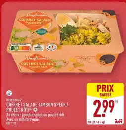 ALDI DAYLICIOUS Coffret salade jambon speck / poulet rôti offre