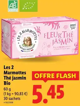 Lidl Les 2 Marmottes Les 2 marmottes thé jasmin bio offre