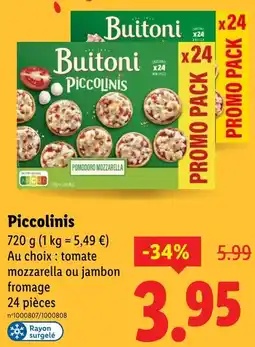 Lidl BUITTONI Piccolinis offre