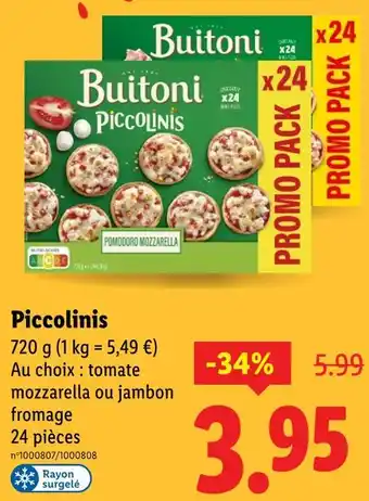 Lidl BUITTONI Piccolinis offre