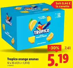Lidl Tropico Tropico orange ananas offre