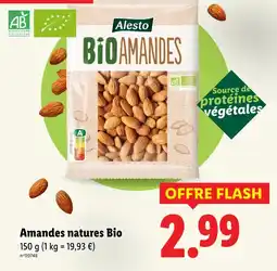 Lidl Alesto Amandes natures Bio offre