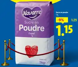 Lidl NAVARRRE Sucre en poudre offre