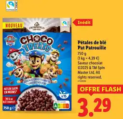 Lidl Crownfield / Pat Patrouille / Spin Master Pétales de blé Pat Patrouille offre