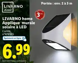 Lidl LIVARNO home Applique murale solaire à LED offre