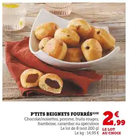 U Express P'tits Beignets Fourrés offre