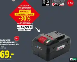 Lidl Parkside Batterie Smart 8 Ah offre