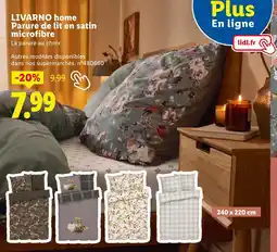 Lidl LIVARNO Parure de lit en satin microfibre offre
