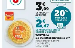 U Express U Tortilla de pommes de terre offre