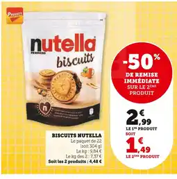 U Express NUTELLA Biscuits offre