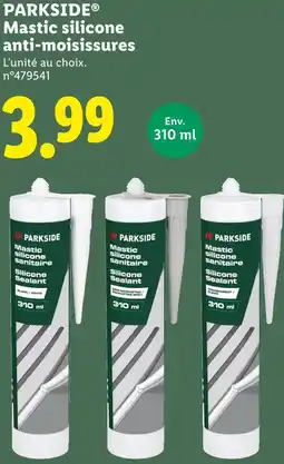 Lidl PARKSIDE Mastic silicone anti-moisissures offre