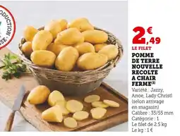 U Express Pomme de terre nouvelle récolte à chair ferme offre