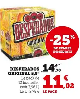 U Express Desperados DESPERADOS ORIGINAL 5,9° offre
