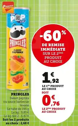 Super U Pringles offre