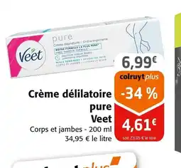 Colruyt VEET Crème dépilatoire pure offre