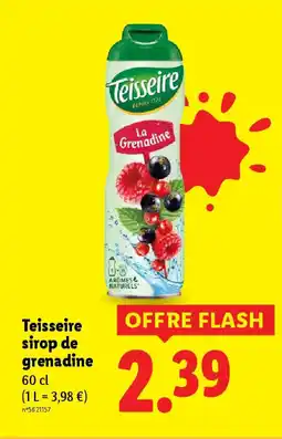 Lidl TEISSEIRE Sirop de grenadine offre
