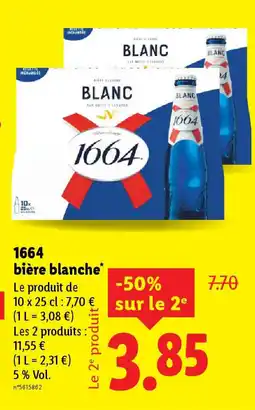 Lidl 1664 bière blanche offre