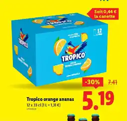 Lidl TROPICO orange ananas offre