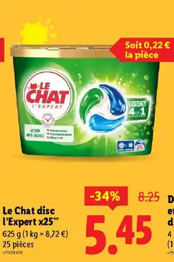 Lidl LE CHAT disc l'Expert x25 offre