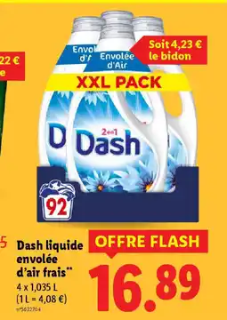 Lidl DASH liquide envolée d'air frais offre