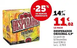 Super U Desperados original 5,9° offre
