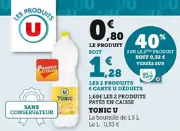 Super U Tonic u offre