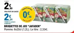 E.Leclerc JAFADEN Briquettes de jus offre