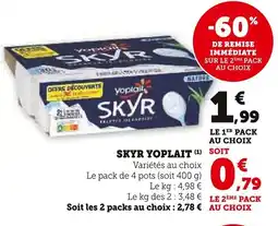 Super U Skyr yoplait offre