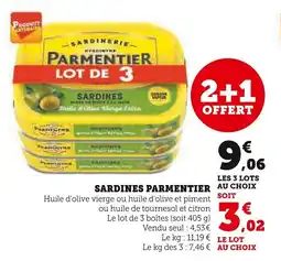 Super U Sardines parmentier offre