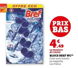 Super U Blocs bref wc offre