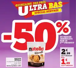 Bi1 Biscuits nutella offre