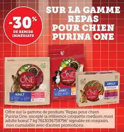 Bi1 Sur la gamme repas pour chien purina one offre