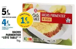 E.Leclerc CÔTÉ TABLE hachis parmentier offre